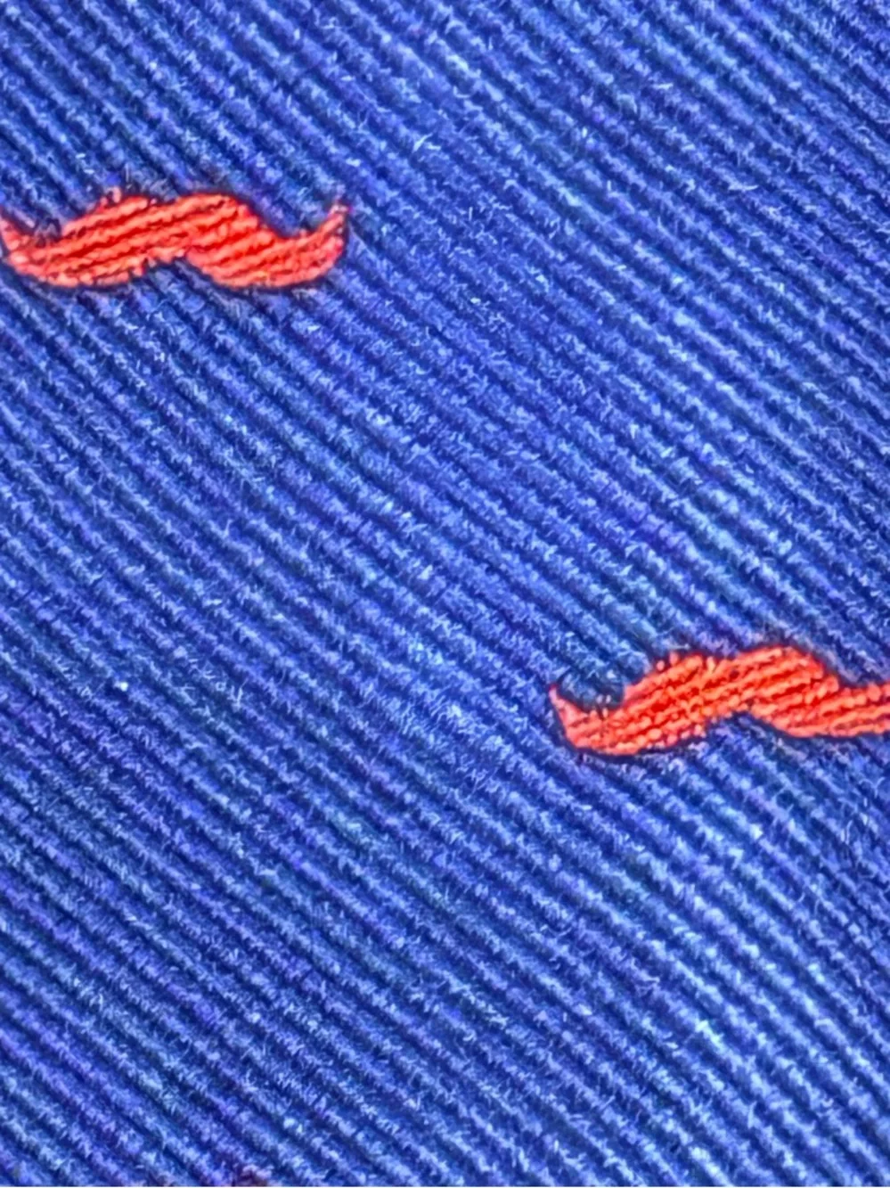 J.Crew Crewcuts Kids Silk Necktie Navy Red Mustache Print Boys Size 2-7